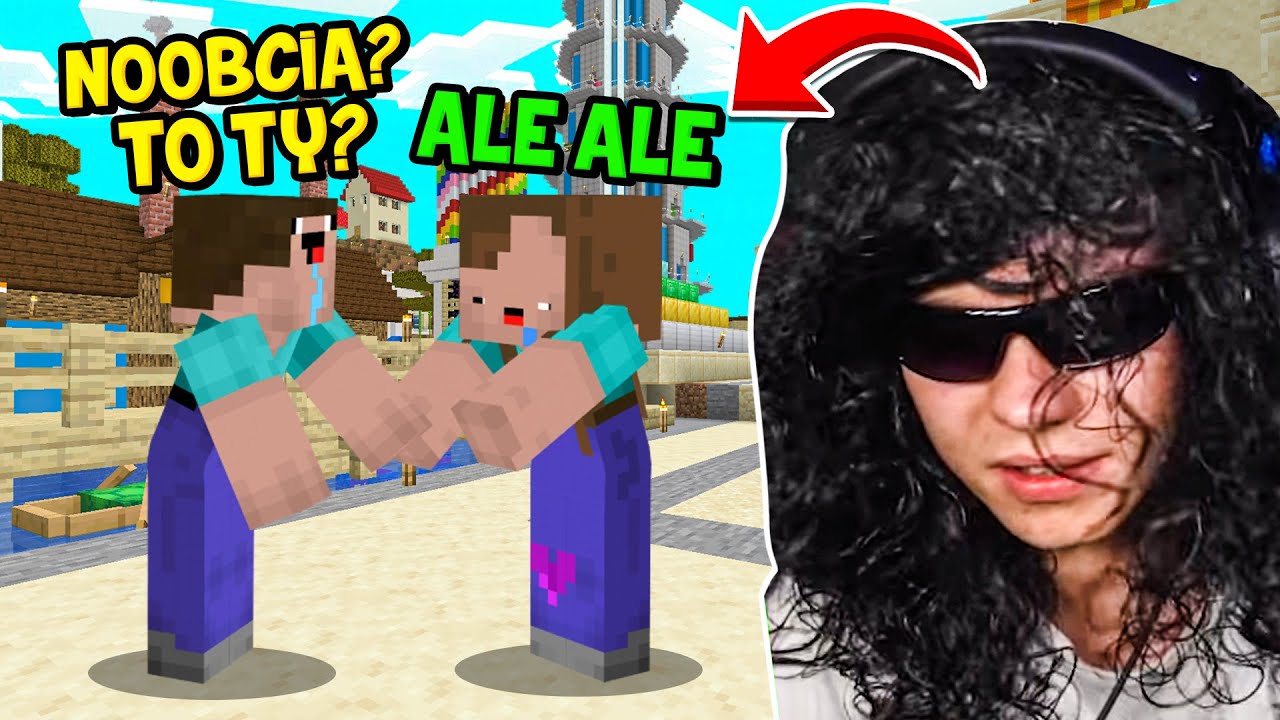 PALION PRZEBRAŁ SIĘ ZA DZIEWCZYNĘ NOOBKA PRANK NA NOOBKU w Minecraft! 😂