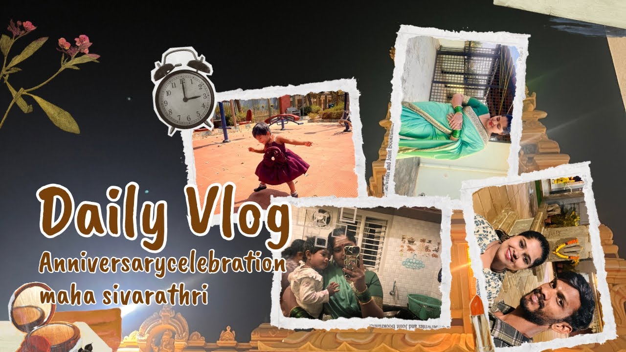 Wedding Anniversary and Maha Shivaratri 🌸|| lavanyavaibhavvlogs #treanding #viralvideos #vlog ging