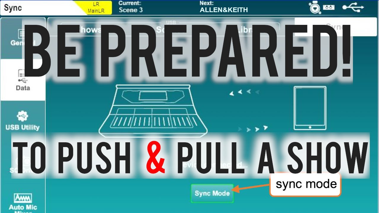 ALLEN&HEATH No 37 - Push and Pull a show to and from a mobile device