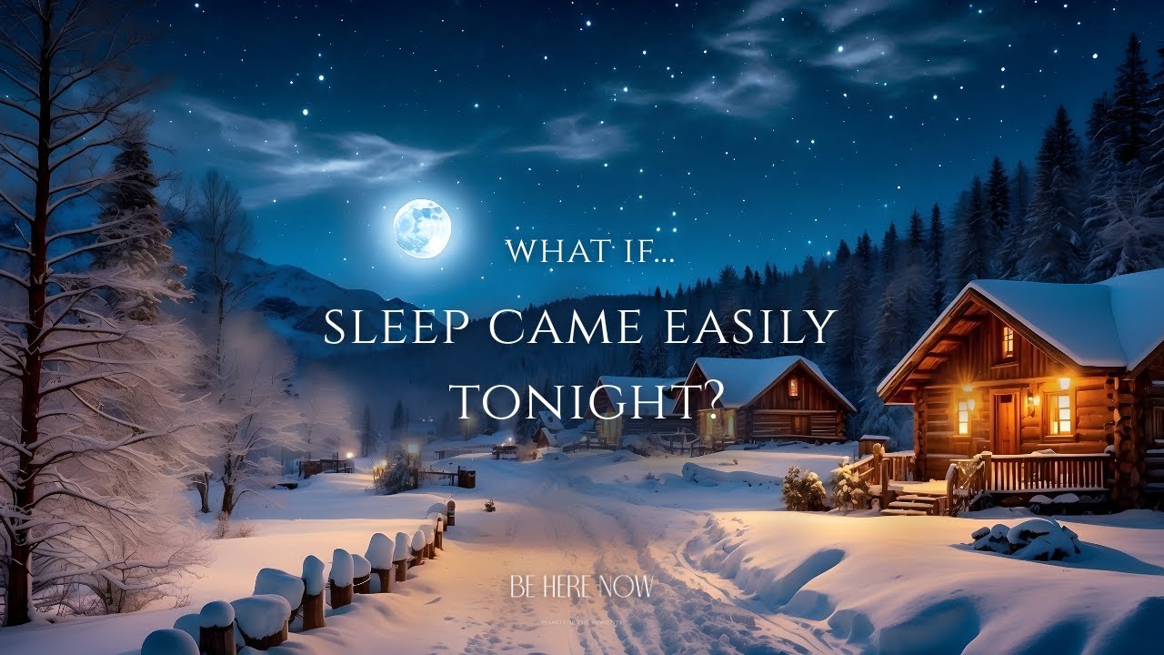 What If Sleep Came Easily Tonight? 🌲🌨️ Gentle Piano for Overthinking & Stress Relief