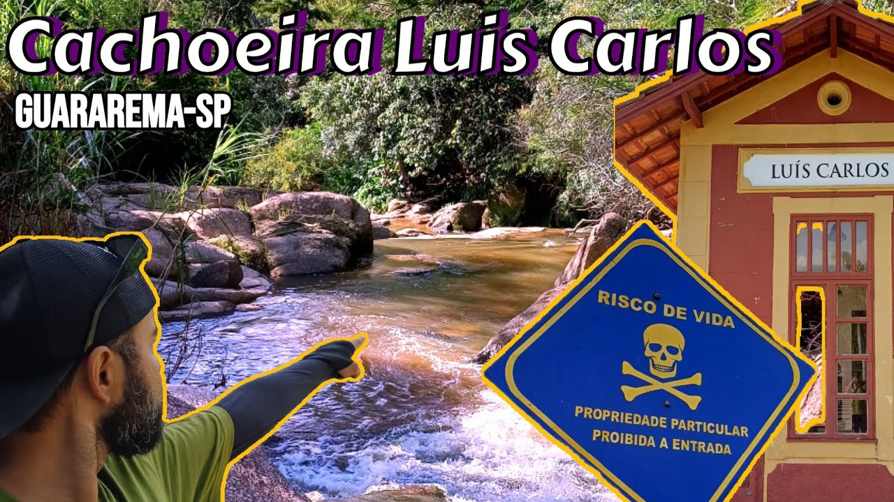 GUARAREMA: FOMOS ATRÁS DE UMA CACHOEIRA,O TREM QUASE NOS PEGOU!!! 
