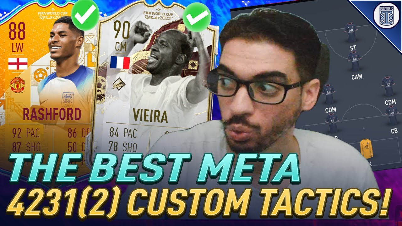 *POST PATCH* BEST META 4231(2) CUSTOM TACTICS FOR FIFA 23 ULTIMATE TEAM ELITE/FUTCHAMPS RANK 1
