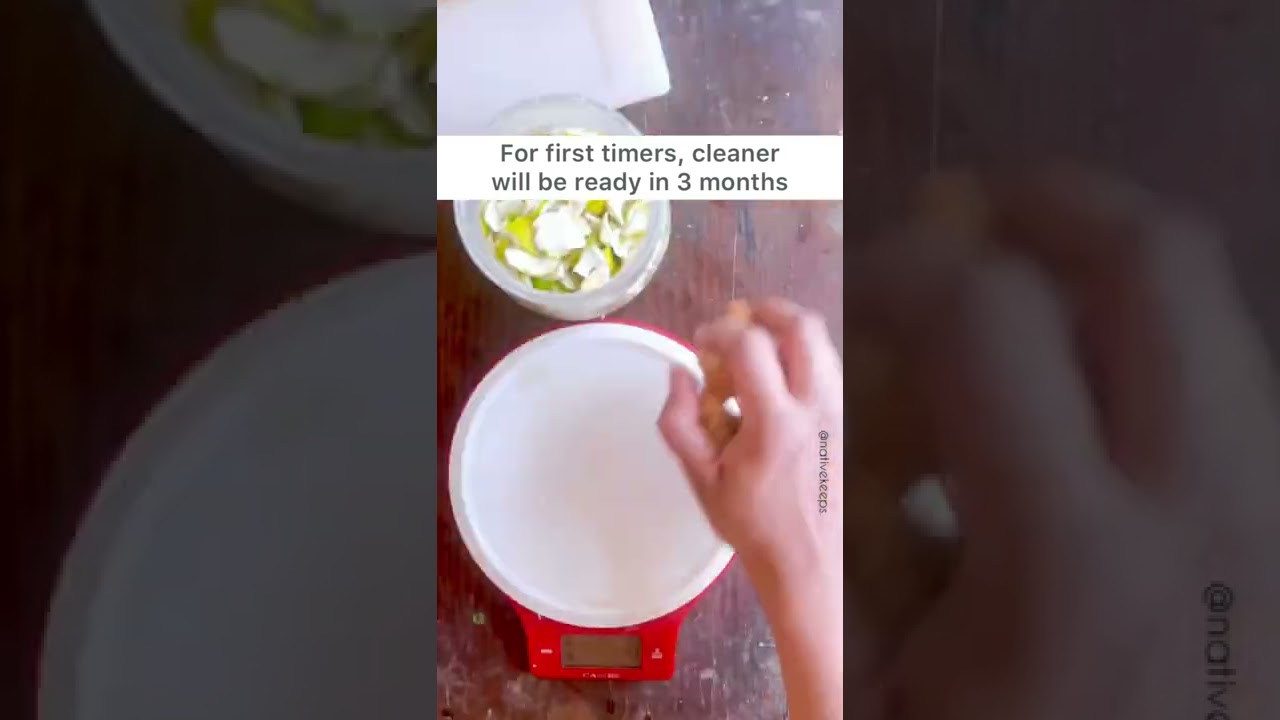 DIY Natural Cleaner from waste citrus peels #bioenzymes  #naturalcleaningproduct #sustainableliving