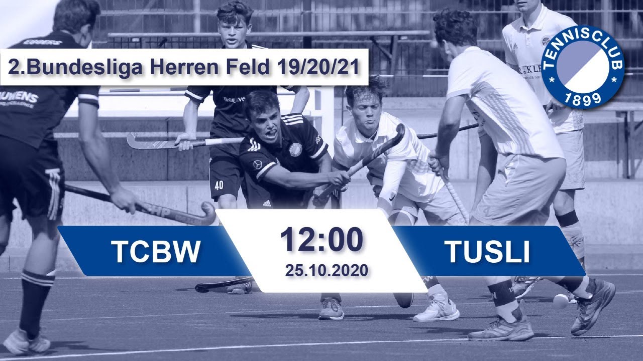 TCBW vs. TuSLi - 2. Herren Hockey Bundesliga - 25.10.2020 - 12.00 h