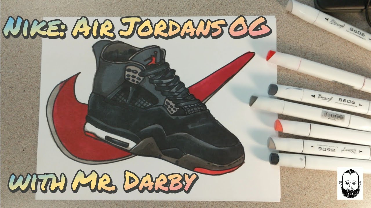 Draw Nike Air Jordans OG