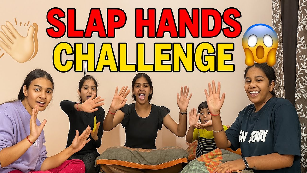 ॥😱playing💥power👋🏻slap🤣challenge॥part-3॥Sanjanasingh॥#dailyvlog #familyvlog 