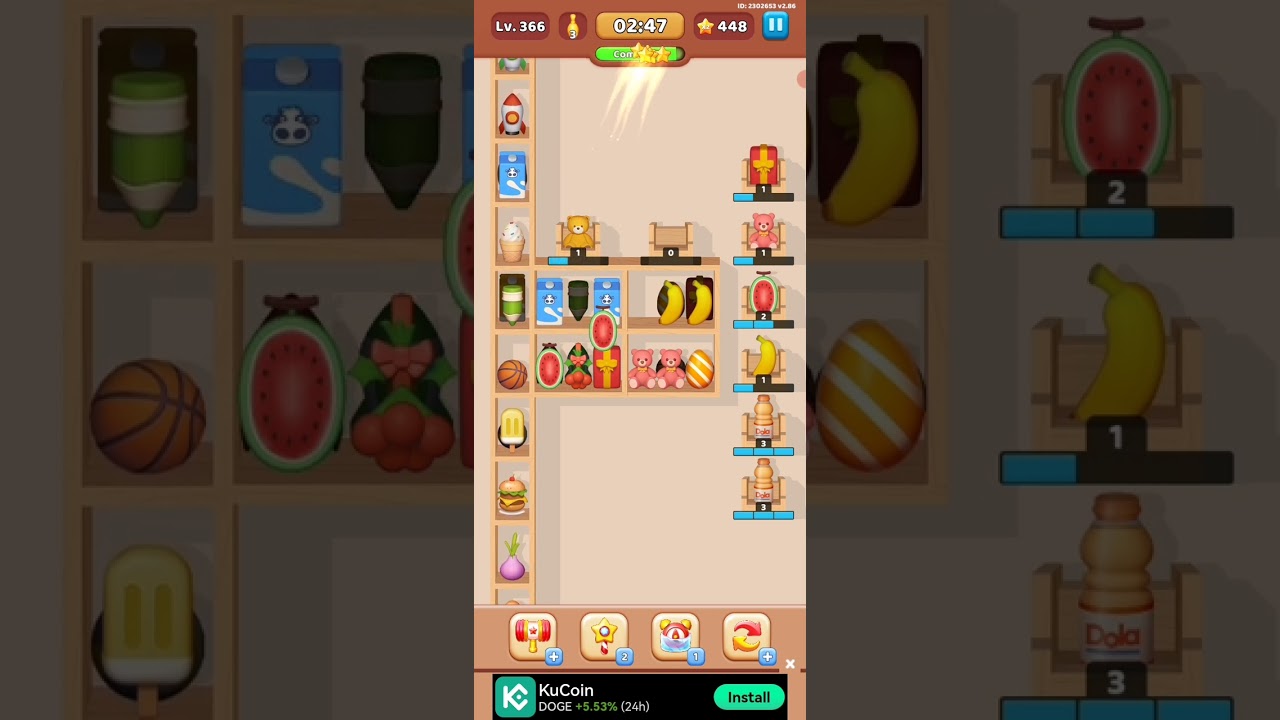 Goods Puzzle Sort Challenge Level 366 Gameplay