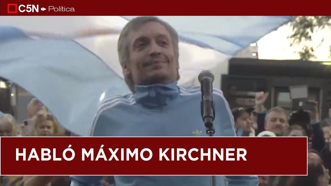 BANDERAZO por CRISTINA KIRCHNER: habló MÁXIMO KIRCHNER