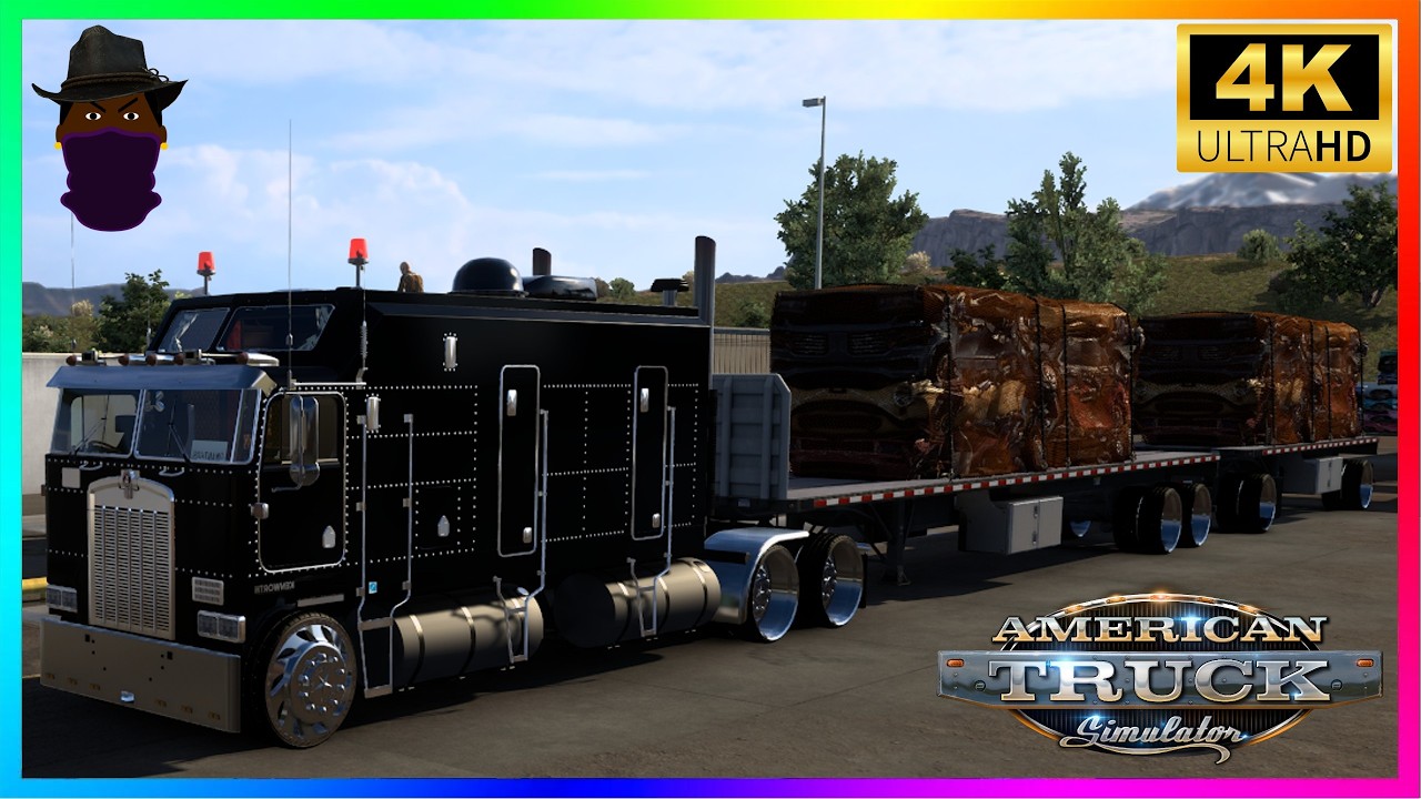 American Truck Simulator Delivery Scrapped Cars Straight Pipe (161) 2026 🎮 ⁴ᴷ⁶⁰