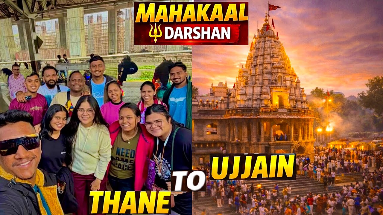 Mahakal Darshan 🔱 Thane to Ujjain Journey Begins with Friends by train🚞| Unforgettable Journey🙌🏾❤️