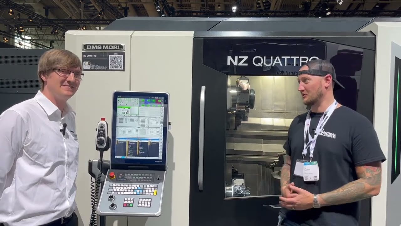 FOUR Turrets, Two Spindles and B-Axis: DMG MORI's NZ QUATTRO