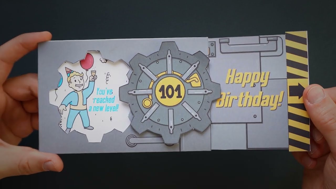 Fallout DIY Greeting Card | Hand Made Pop-Up Card Tutorial