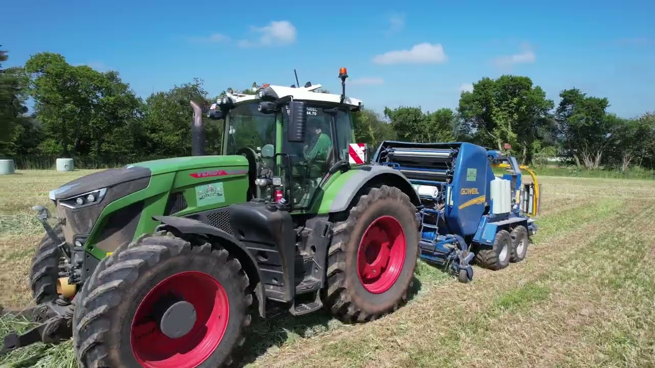 Suivez l'ETA Pinabel au pressage de seigle avec un Fendt 936 et un Kombi Goweil🌱😎