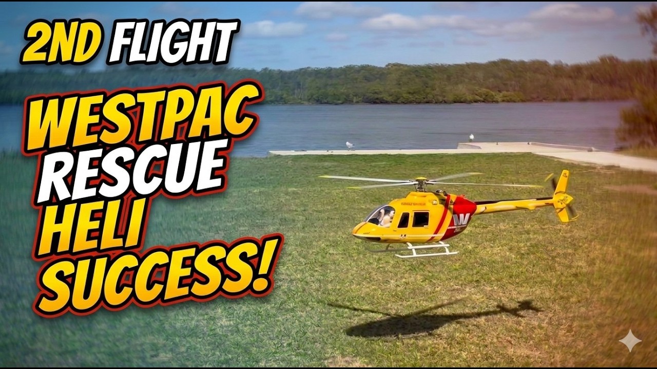 Flywing Bell 206 V4 Westpac Rescue Helicopter 2nd flight