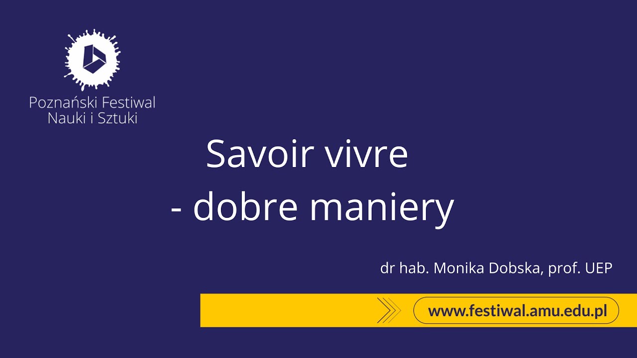PFNiS na UEP - Savoir vivre: dobre maniery