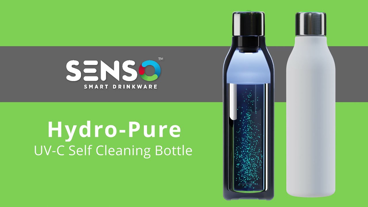 SENSO&trade; Hydro-Pure UV-C Self-Cleaning Bottle