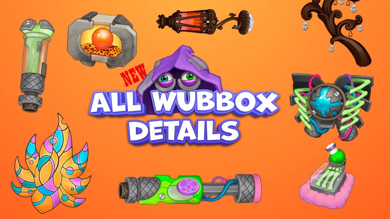 ALL NEW Wubbox Details Construction. MSM ANIMATION. | My Singing Monsters