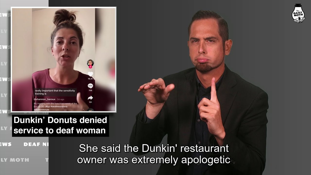 Deaf News Briefs: Dunkin&rsquo; denies service; OSD replaces mascot