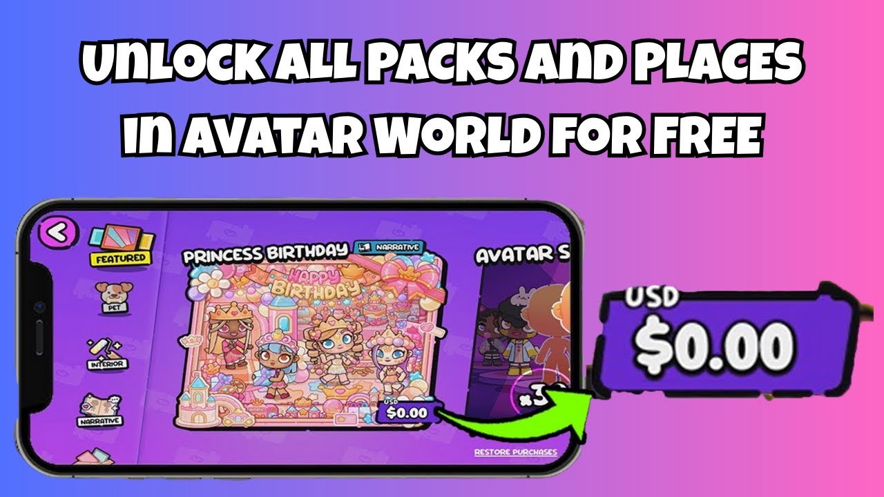 Avatar World Free VIP 👑 | MOD APK Unlock All Packages (iOS/Android)