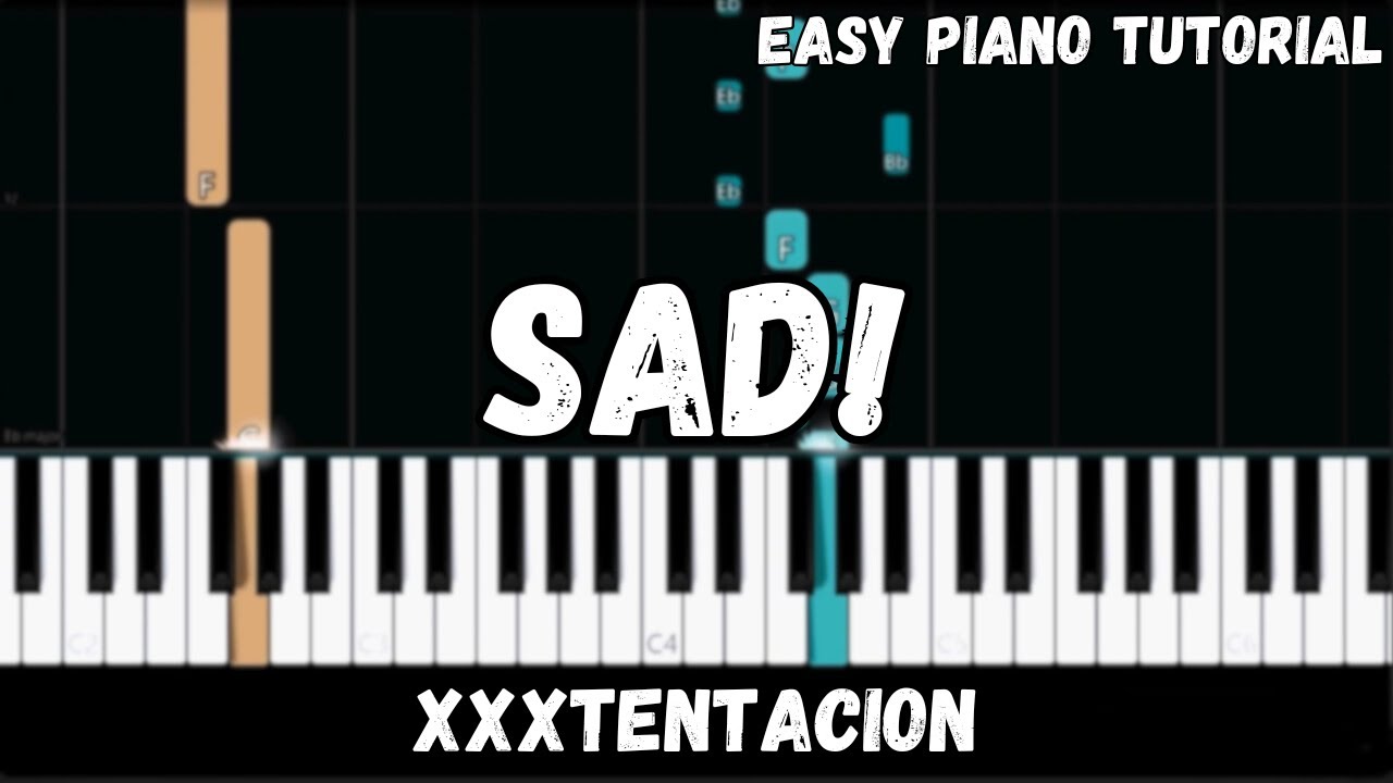 XXXTENTACION - SAD! (Easy Piano Tutorial)