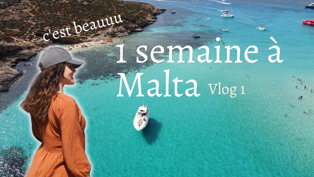 Voyage à Malte VLOG1 : Comino blue lagoon, Popeye village, Blue grotto - Les incontournables! 🌴