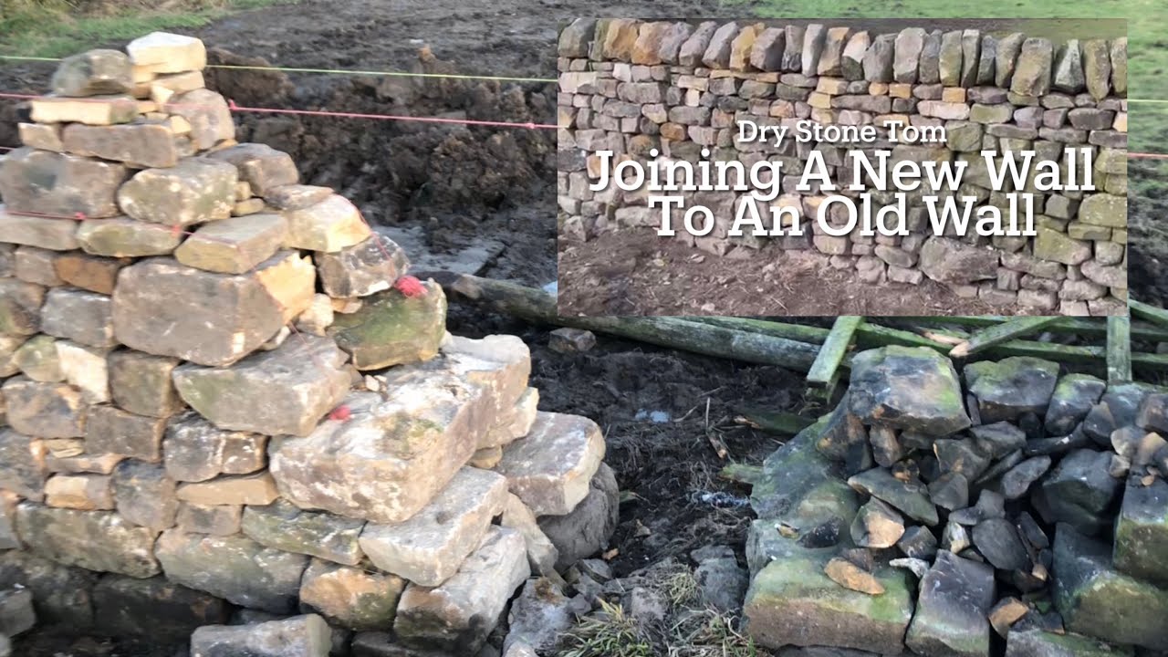 Dry Stone Walling - How to join a new section of wall into an old wall
