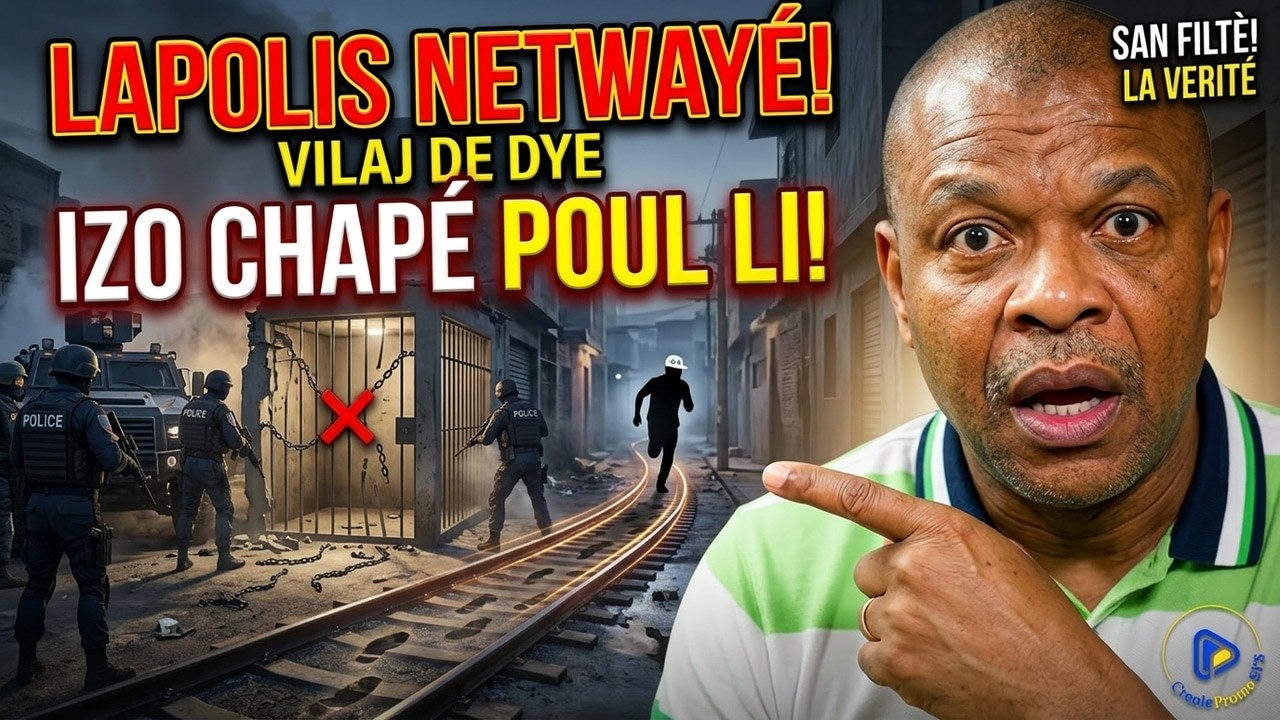 Rudy Sanon San Filtè Lagé Bagay La Janl Ye a Lapolis Netwayé Vilaj de Dye, Izo Gentan Chapé Poul Li