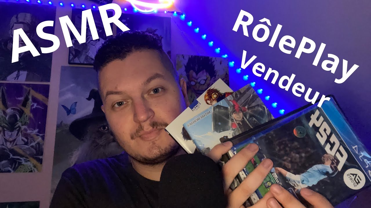 #ASMR RôlePlay Vendeur Boutique (Jeux vidéos/Mangas/Films) 🎬📚🎮