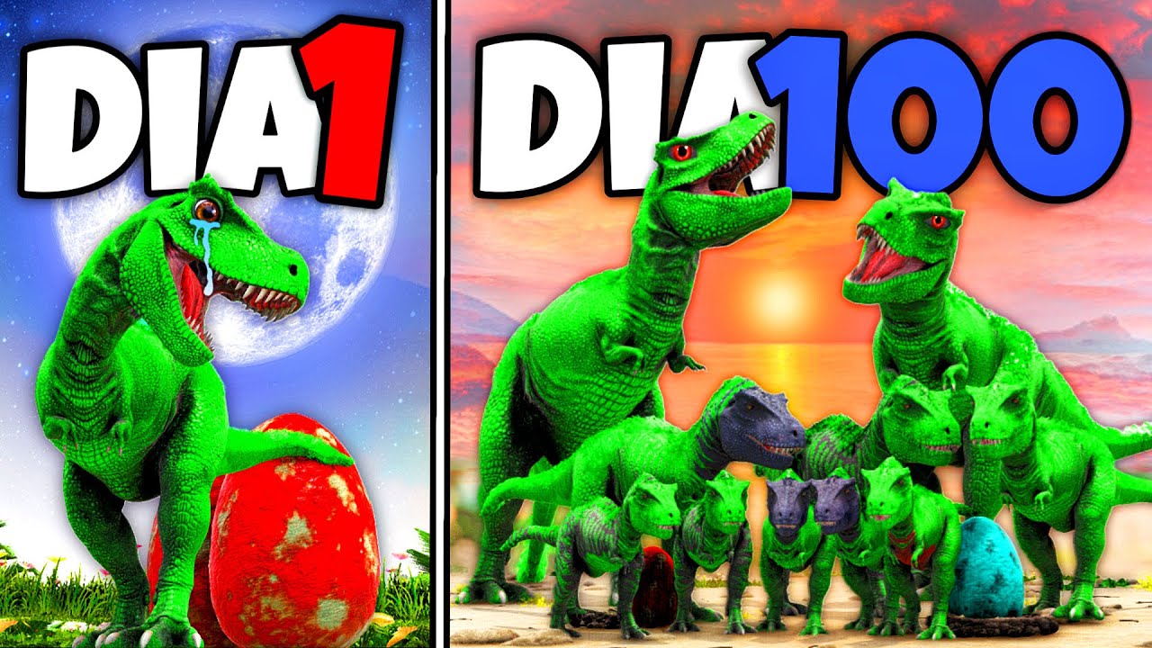O FILME DO FILHOTE TARBOSAURO SPECKLESS! CRIEI UM EXERCITO DE DINOSSAUROS EM 100 DIAS