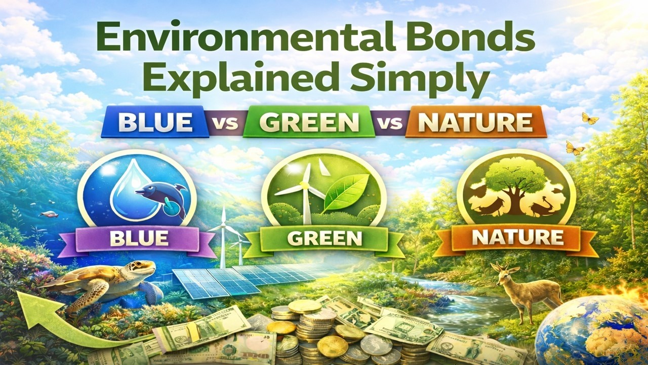 Environmental Bonds Explained Easily - Blue Bonds, Green Bonds and Nature Bonds