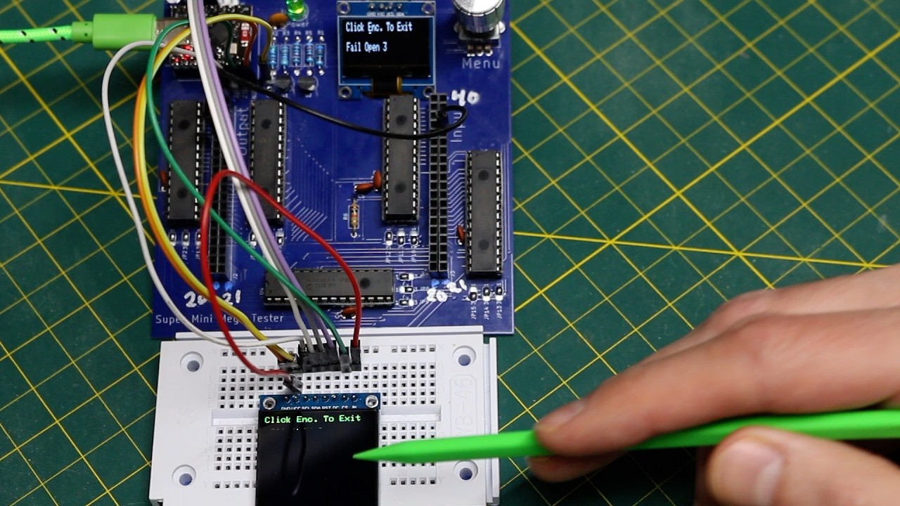 TFT ST7789 Display with ESP32-C3 on the Mega Cable Tester