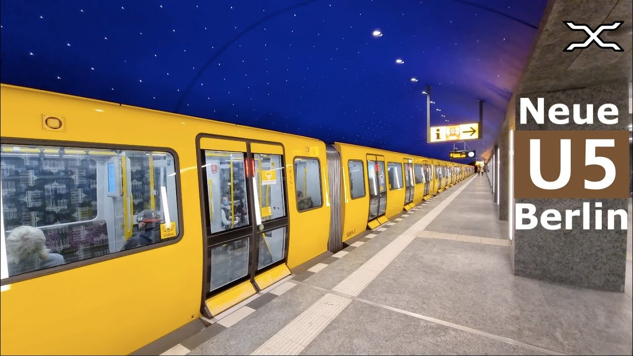 Neue U-Bahn U5 - New U5 - U-Bahn Berlin 2021 | Rotes Rathaus - Museumsinsel - Unter den Linden