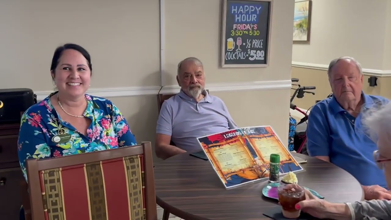 Sip & Solve with Tangie & Evelyn with our Assisted Living & Transitional Memory Care Residents