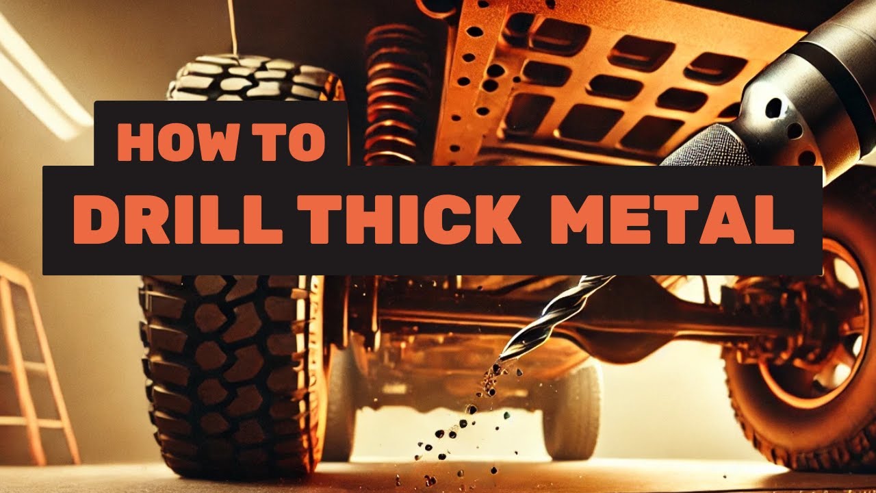 How to drill holes in car frames (and other thick metal) for off-road mods