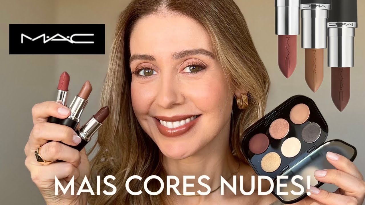 NOVA COLEÇÃO DE NUDES DA MAC 2025! Testei a paleta de sombras + 3 batons 🤎 Parte 2