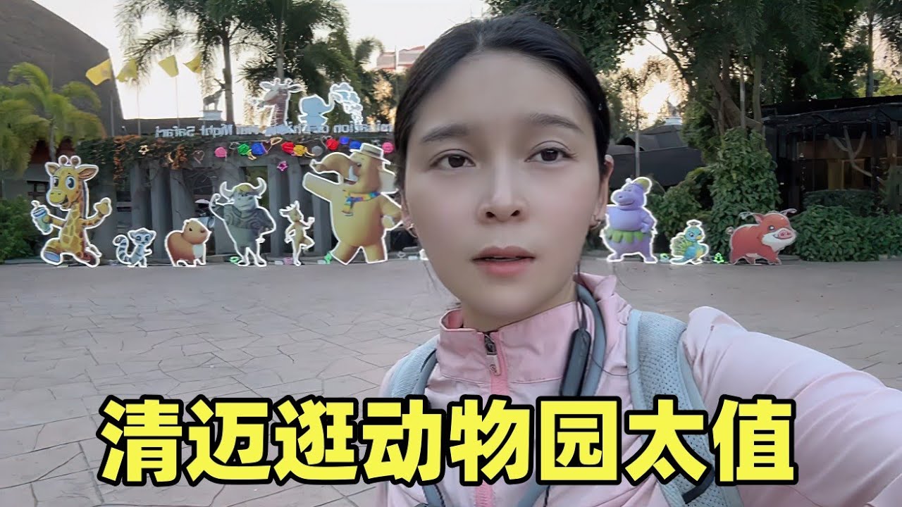 泰国清迈夜间动物园太值得逛了，100多各种表演太震撼，近距离接触好开心