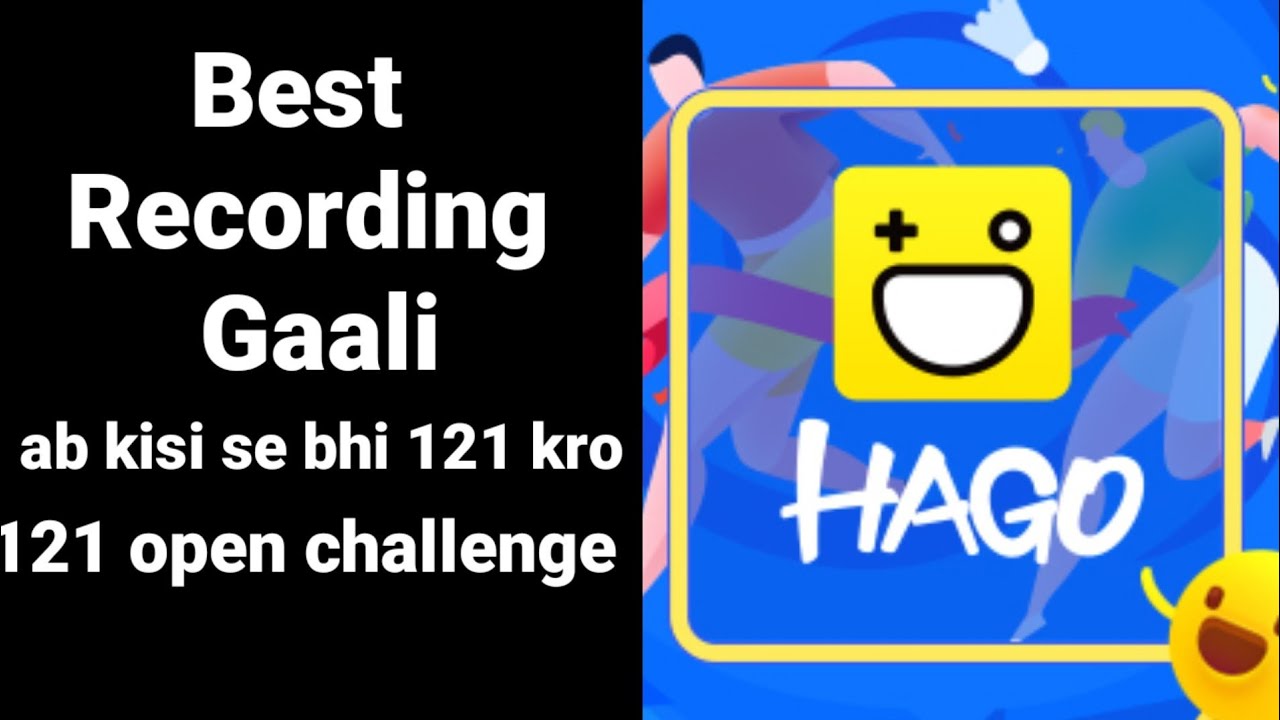 121 best recording gaali || ab kisika bhi chatroom me recording chalao || Hago application