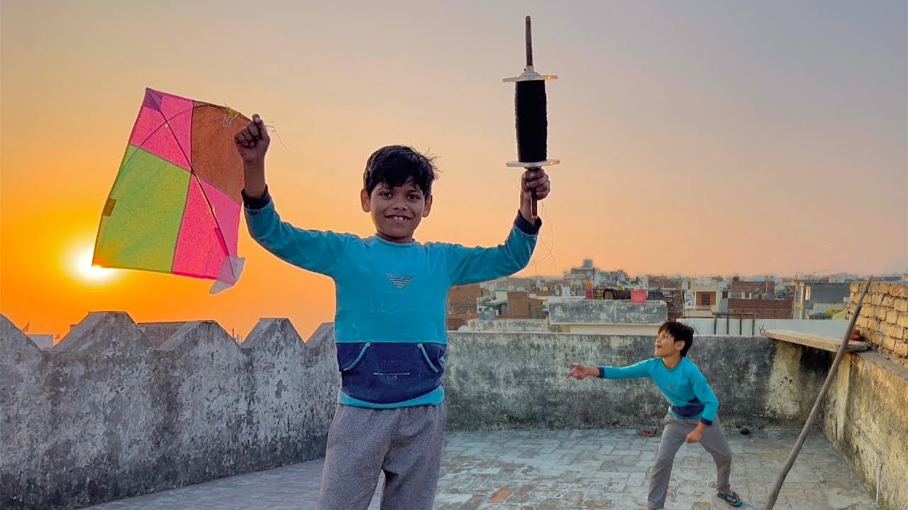 Started flying kite after long time with ninja 3rd degree 😍nitishpal13
