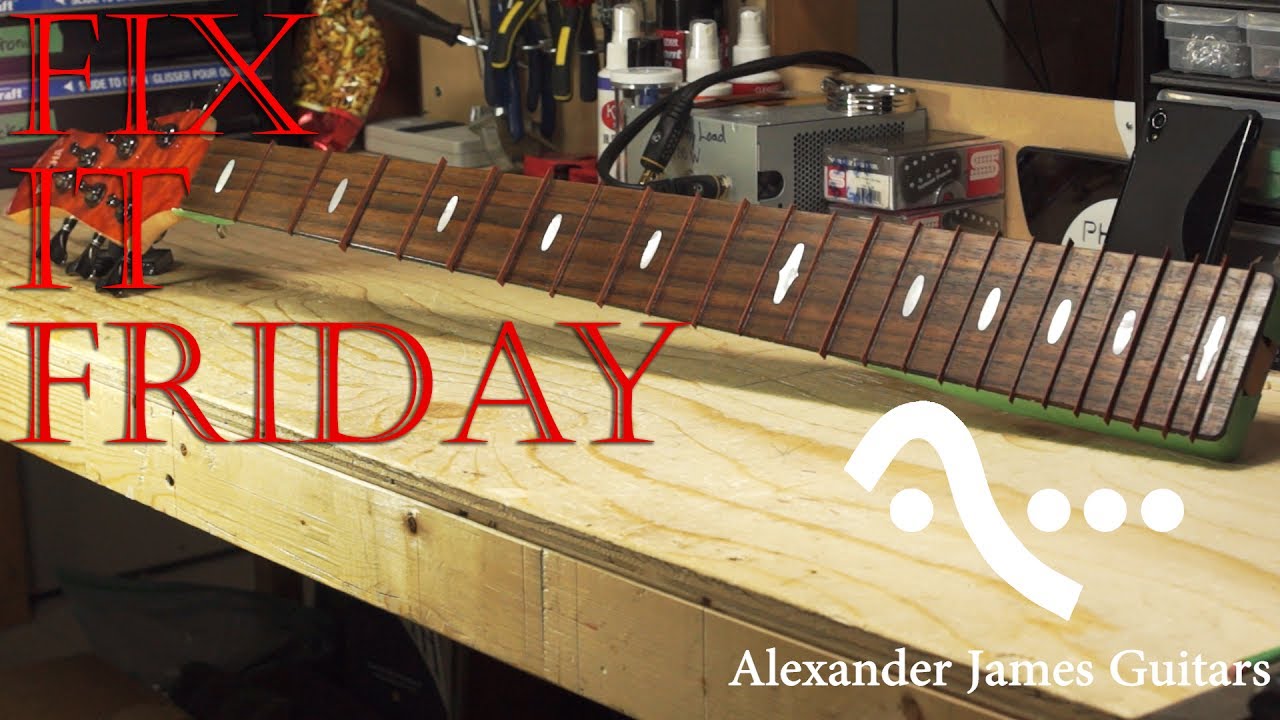 How to convert a bass to fretless - Fix it Friday #9 AJG