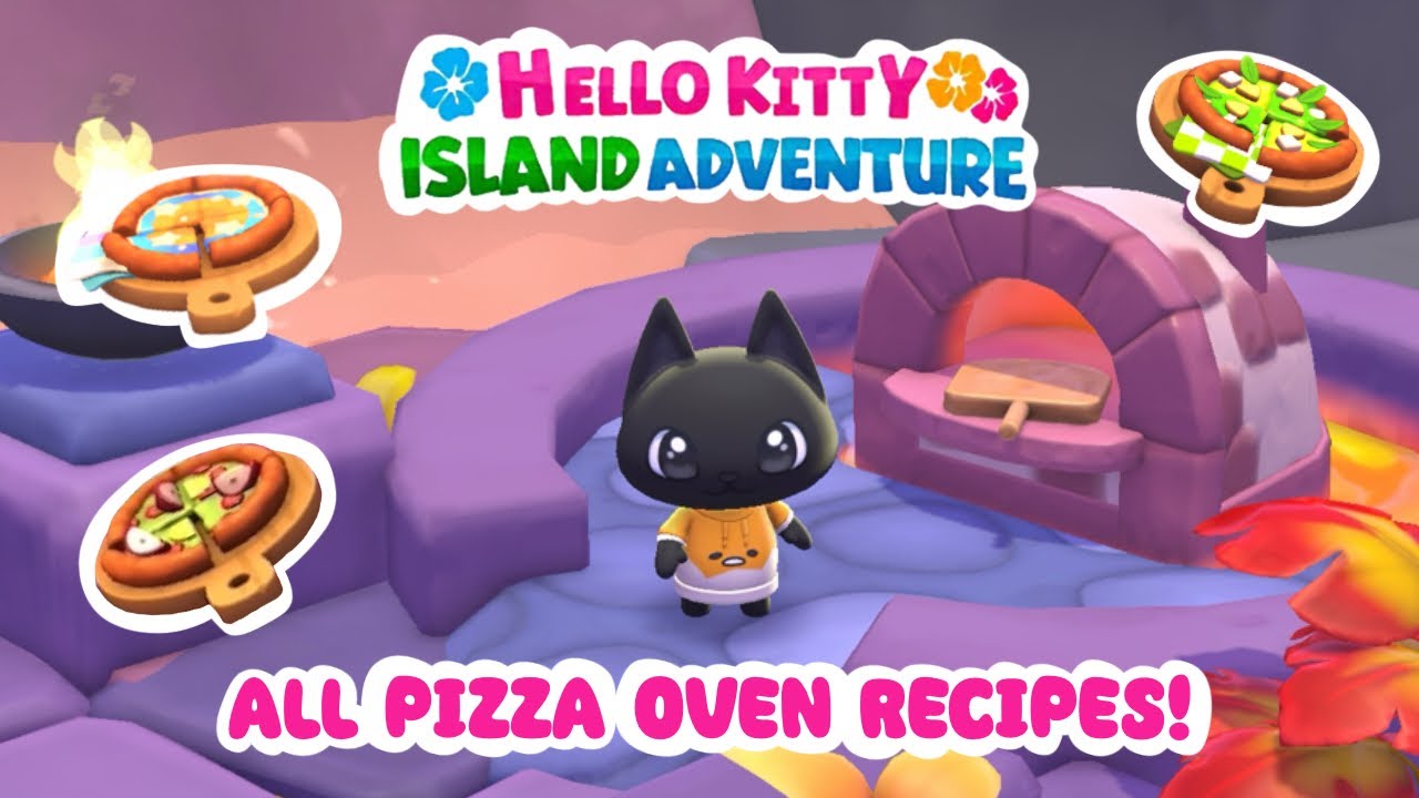 ALL of the Pizza Oven Recipes in Hello Kitty Island Adventure! 🍕 ✨ + ultimate joke pizza