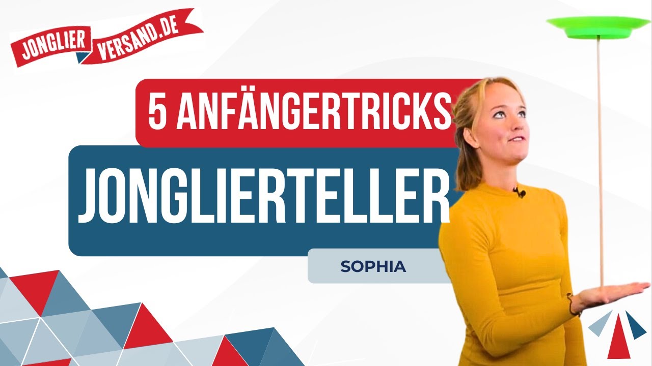 5 Anfängertricks mit einem Jonglierteller | Jonglierversand.de | Teller drehen