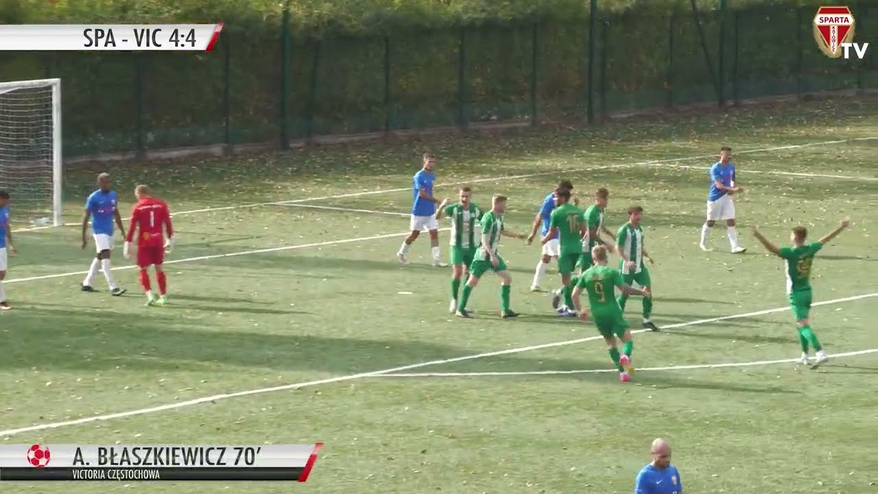 SKRÓT MECZU: SPARTA KATOWICE - VICTORIA CZĘSTOCHOWA 4:4 (4:2)