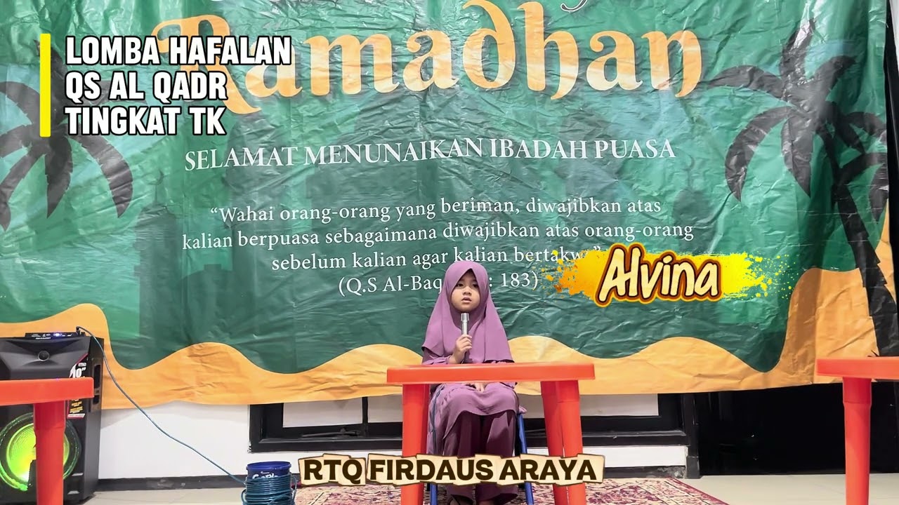 Pesantren Ramadhan Day 10 Santri RTQ FIRDAUS ARAYA (Lomba Hafalan Ayat Pilihan) Senin, 9 Maret 2026 