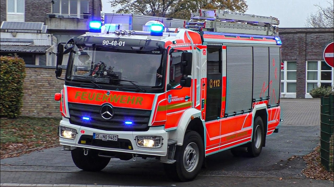 [Durchsage: ‚Habt ihr noch nicht genug?“] Einsatzfahrten HLF20 Berufsfeuerwehr Norderstedt!