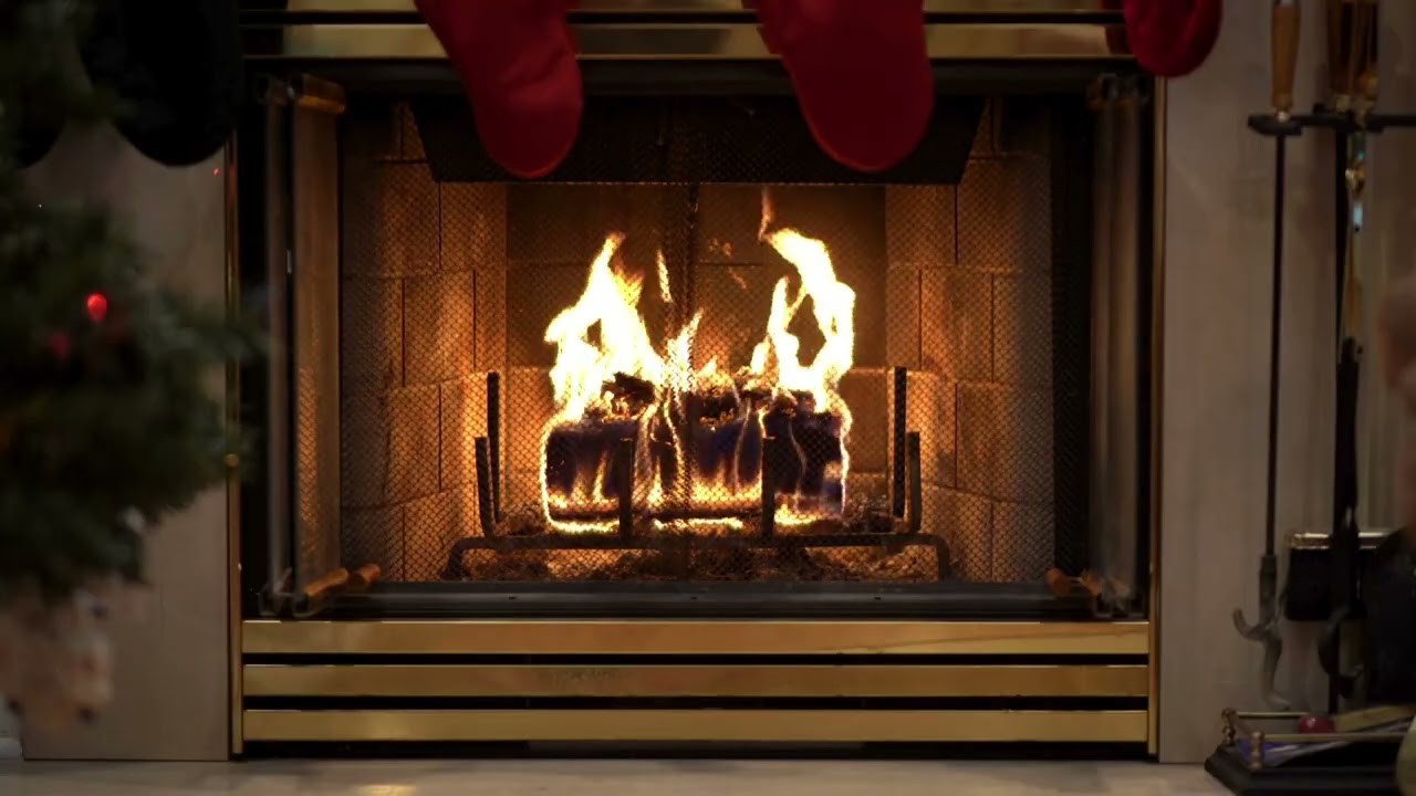 Romantic Fireplace Ambience 🔥| 4 Hours of Cozy Home Fire Sounds ✨