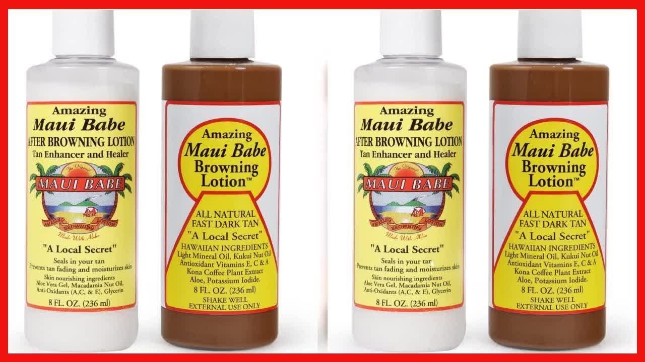 Great product -  Maui Babe Before And After Browning Lotion, [2-Pack]- Before And After Sun Tan, Mad