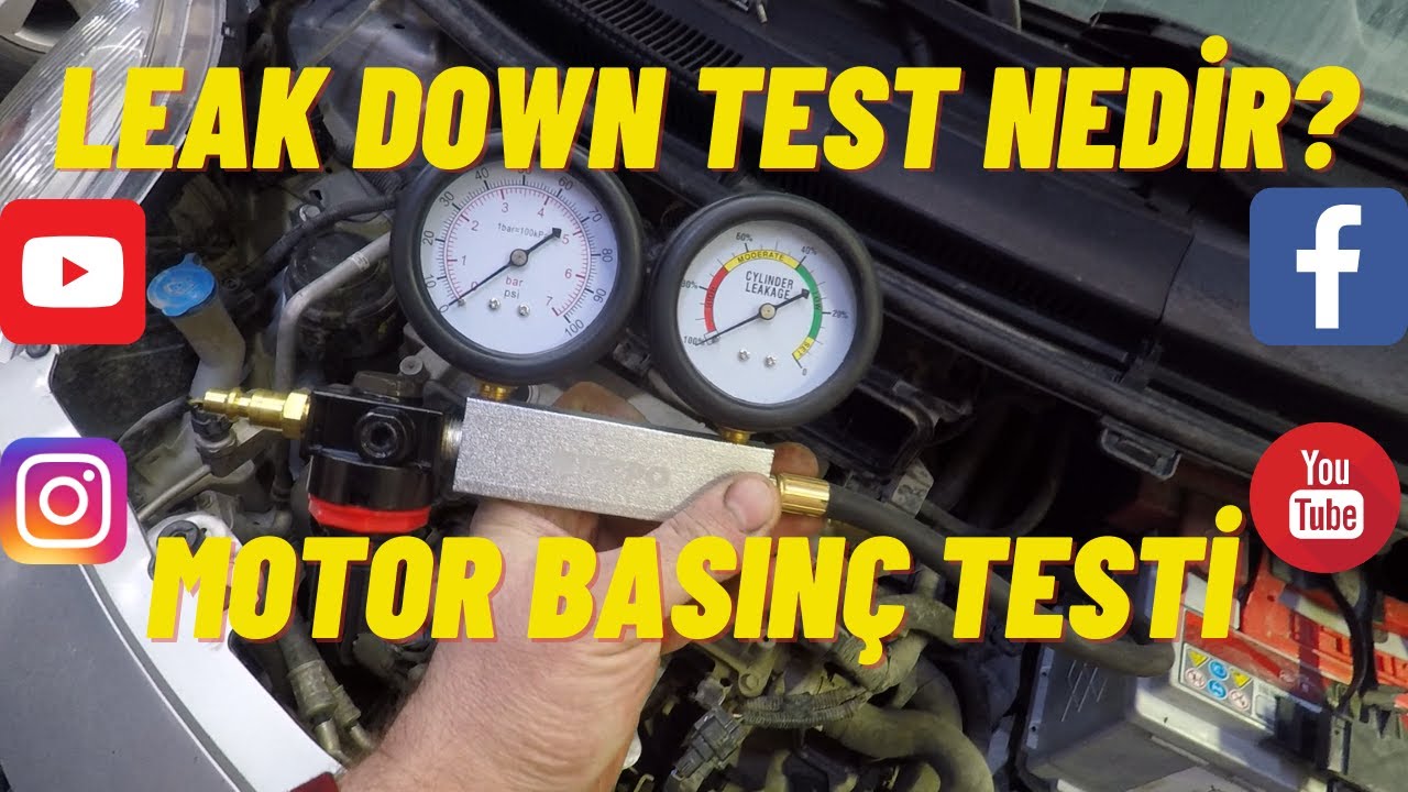 Motor Basınç Testi. Motor Kompresyon Test. Motor Basınç Kaçak Testi. Leakdown Test.