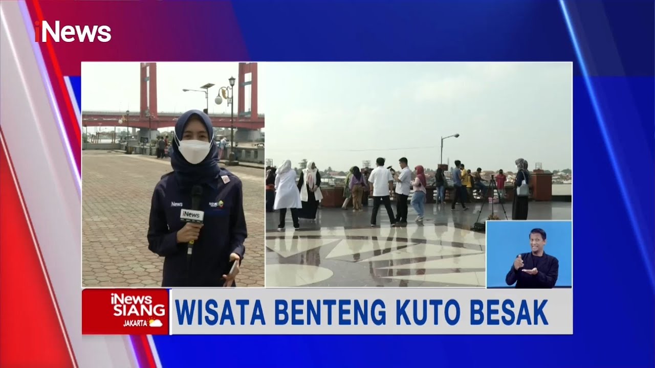 Wisatawan Nikmati Keindahan Sungai Musi dari Benteng Kuto Besak, Palembang #iNewsSiang 10/10