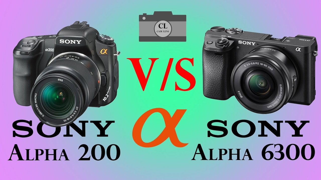Sony Alpha 200 против Sony Alpha 6300