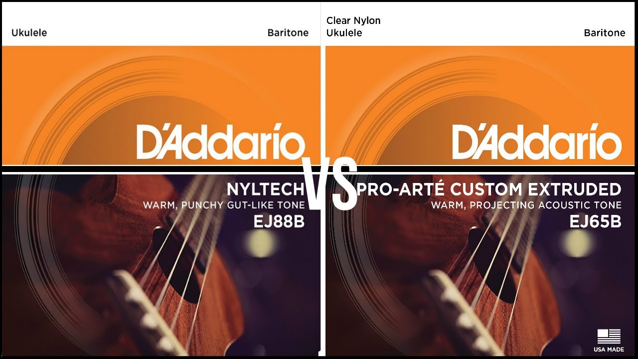 BARITONE UKULELE STRING COMPARISON : NYLTECH VS PRO ART&Eacute;